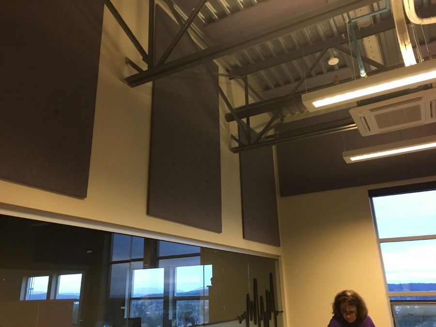 Redlen Robotics Board room Acoustics.  - Whispertone 1" Acoustic panels to interior upper wall boardroom. 3